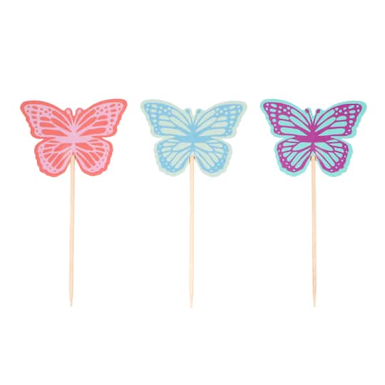 Butterfly Cupcake Toppers, 12ct. by Celebrate It&#xAE;